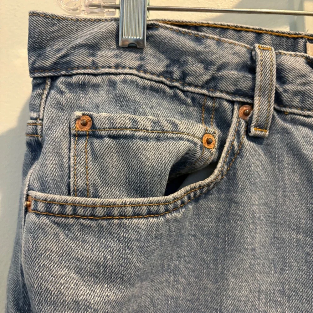 Y2K Levi's 505 Regular Fit Jeans Mens 36x32 Light Wash Straight‎ Leg 100% Cotton